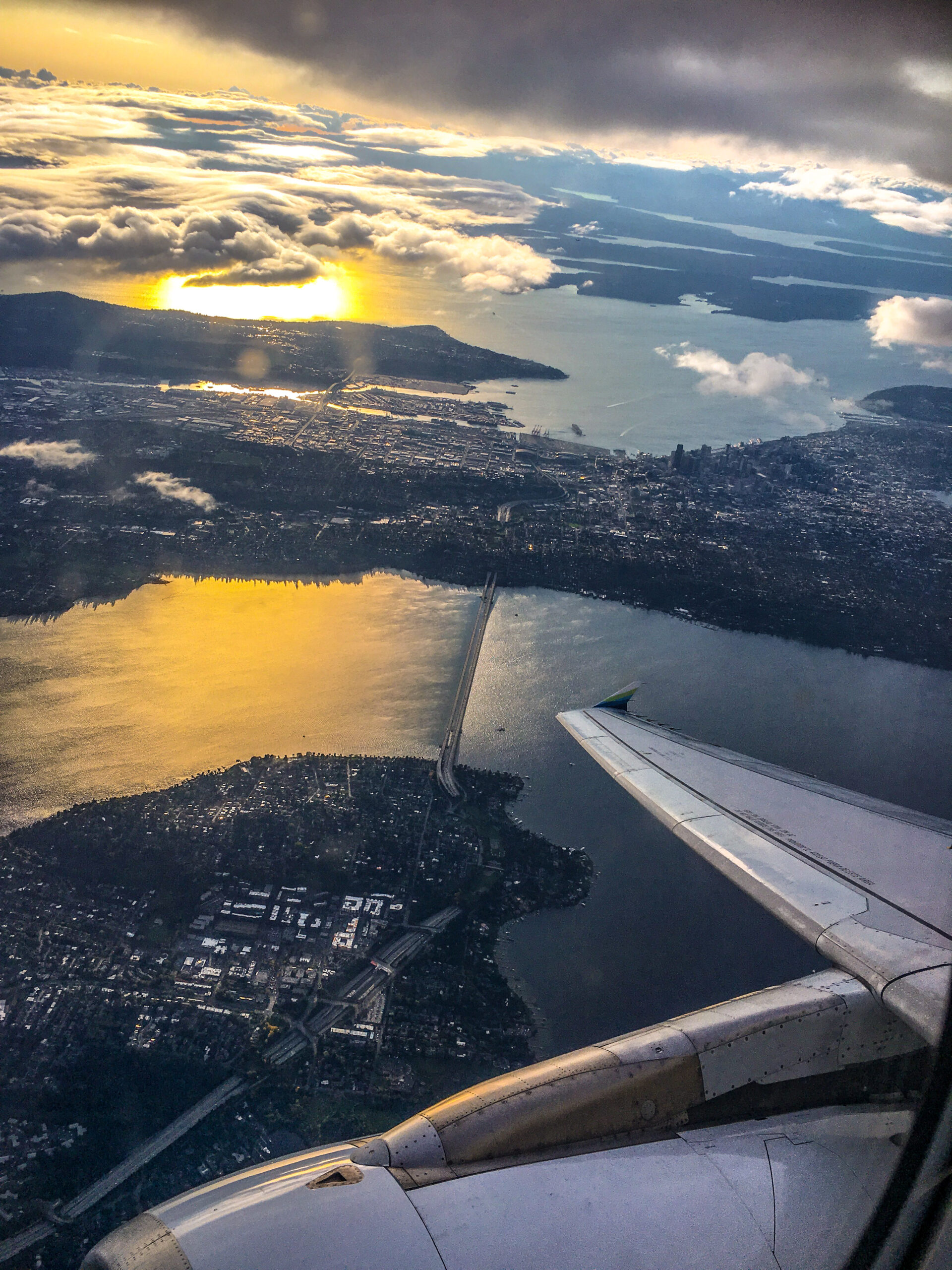 Window view of Seattle Washington
